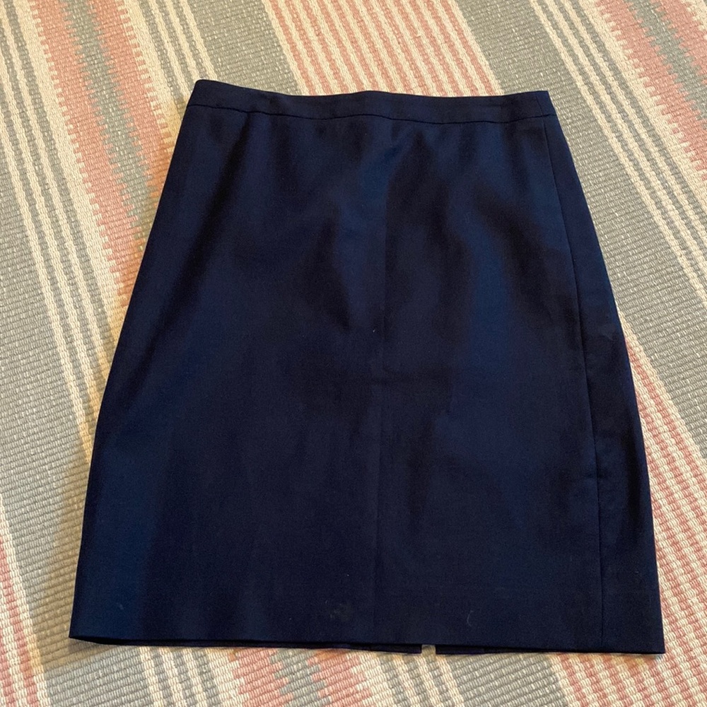 J. Crew Navy Pencil Skirt
